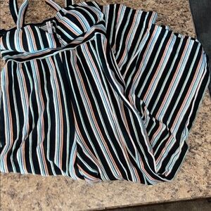 Striped romper xs